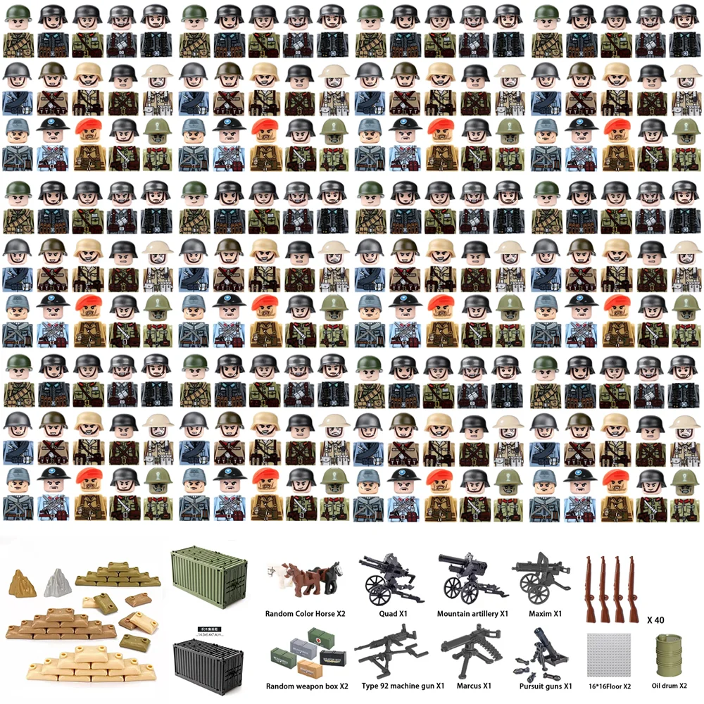 Lego Set Technic - Blocs de construction militaires de la