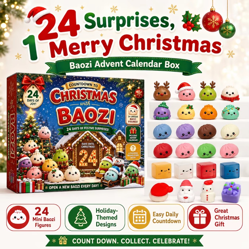 Advent Calendar Gift - Calendrier de l'avent Squishy de Noël