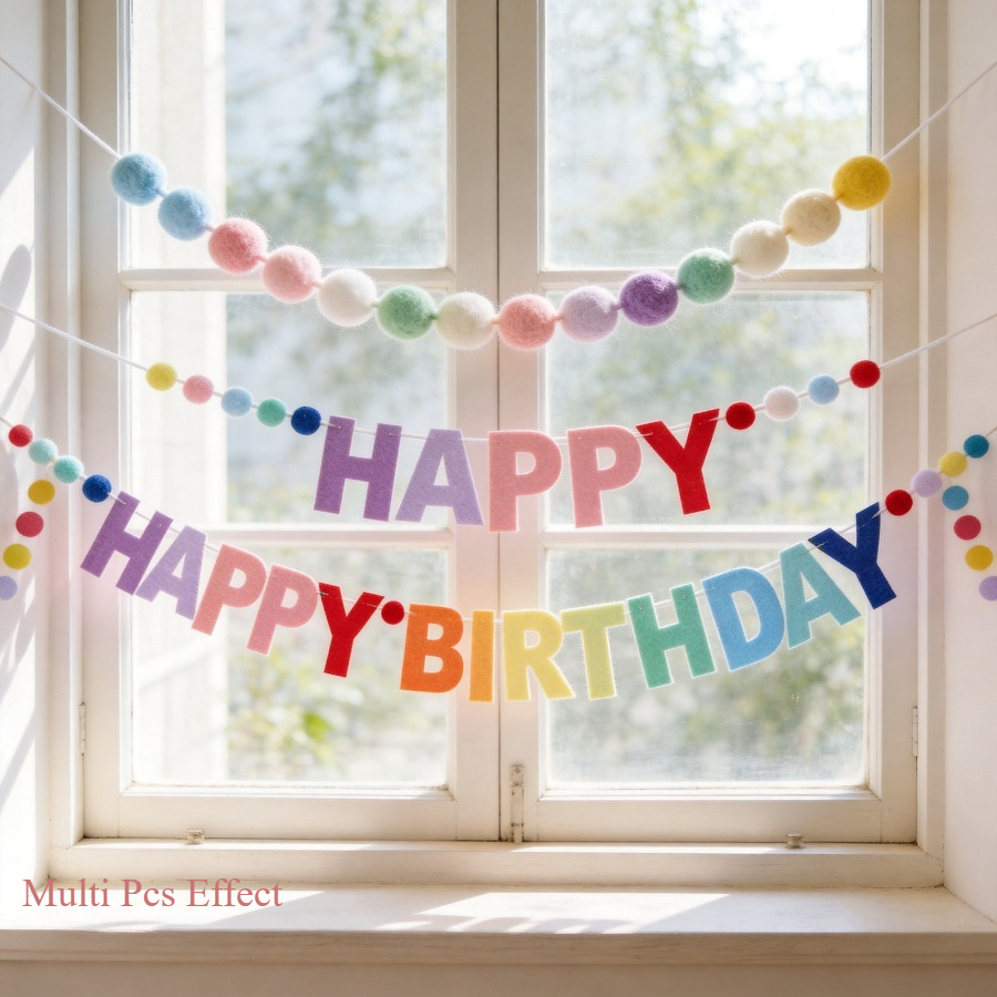 Ornament Ball Set - Lot de 2 guirlandes joyeux anniversaire