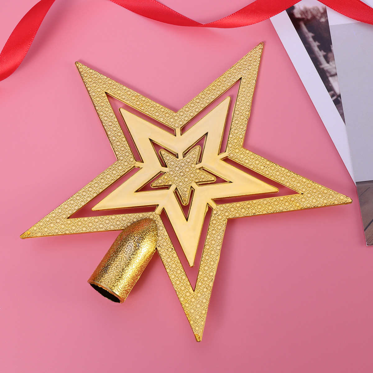 Star Tree Topper - Décoration de sapin de Noël en