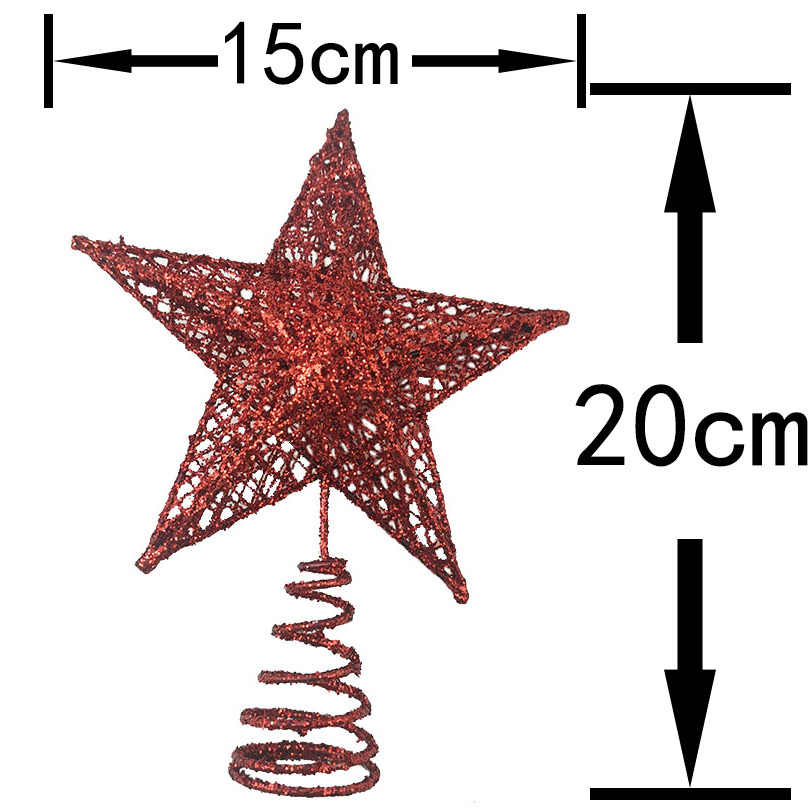 1 pièce 15x20cm or paillettes  - Star Tree Topper avis et prix