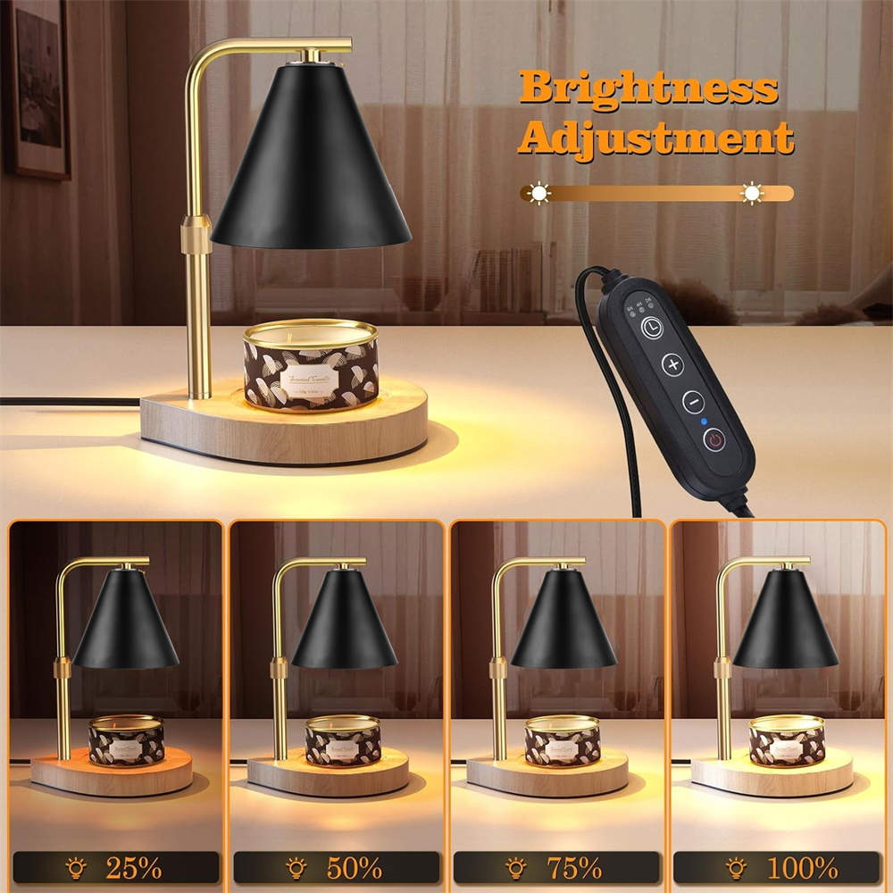 Lampe chauffe-bougie noire ave - Holiday Candle Set avis et prix