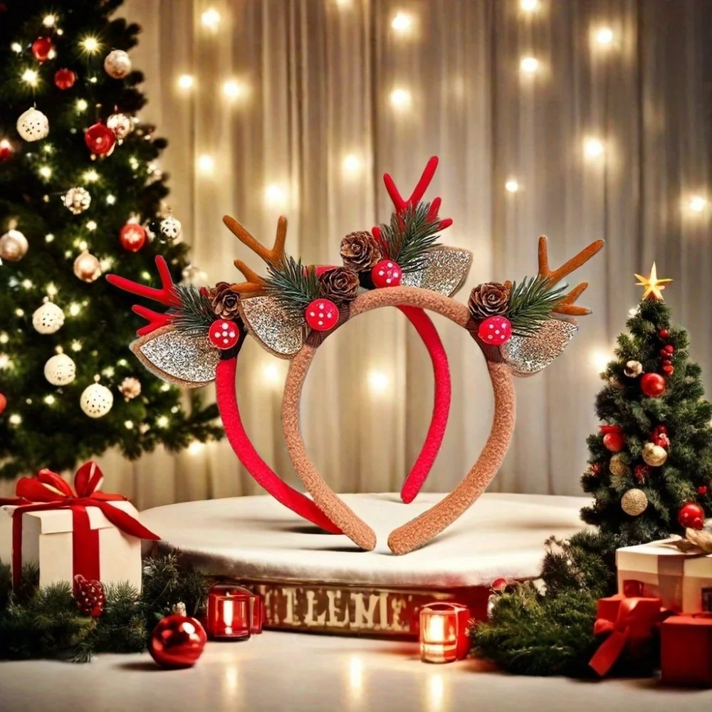 1Pc bandeaux de noël fêtes de  - Reindeer Antlers Headband avis et prix