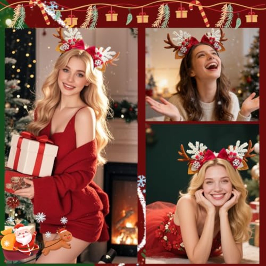 Joli serre-tête de Noël pour f - Reindeer Antlers Headband avis et prix