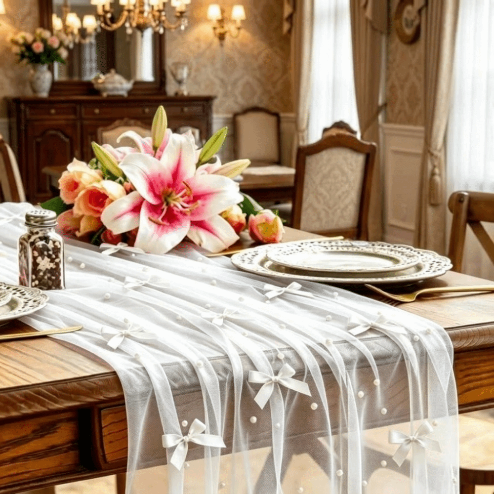 Chemin de table romantique en  - Christmas Table Runner avis et prix