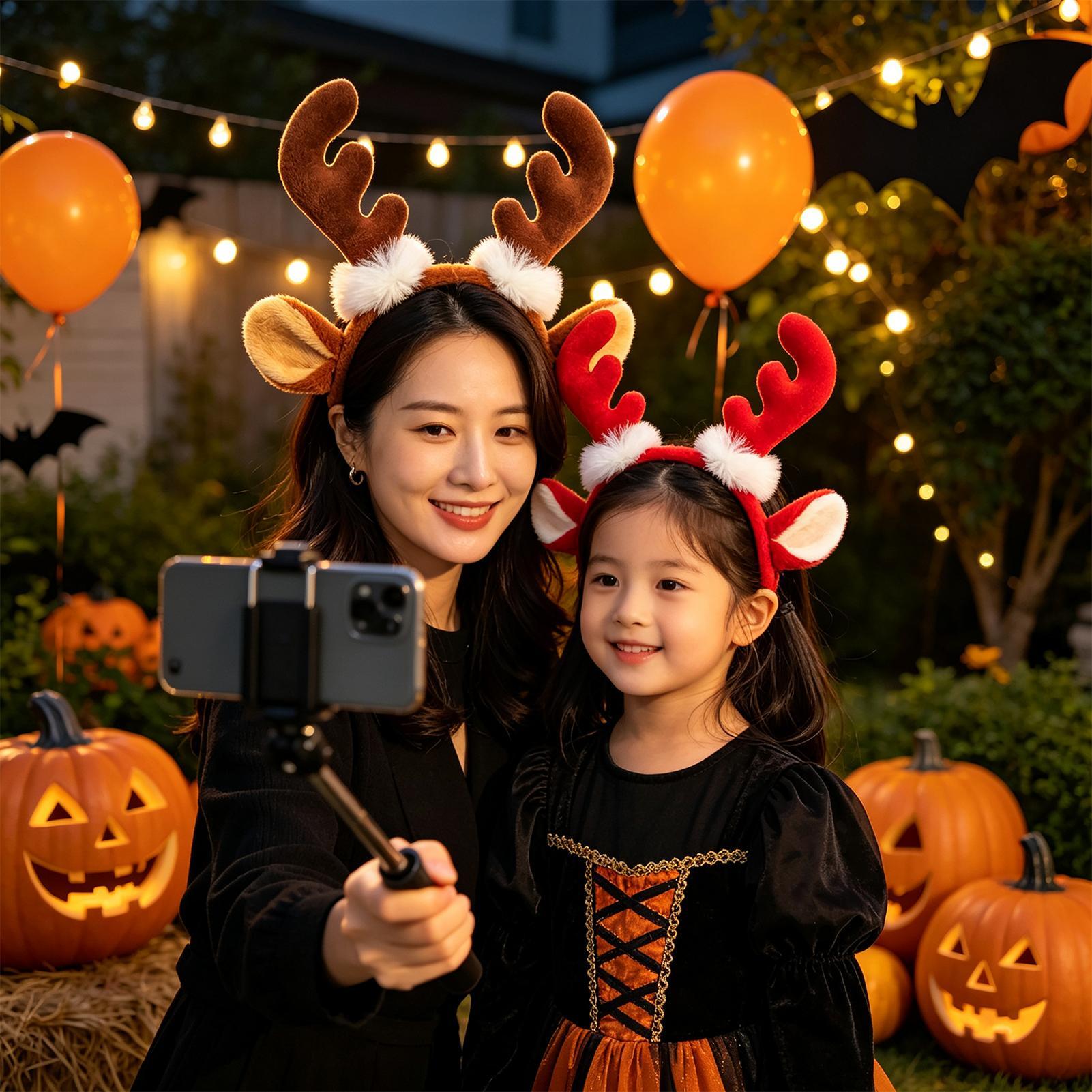 Serre-tête de Noël avec cornes - Reindeer Antlers Headband avis et prix