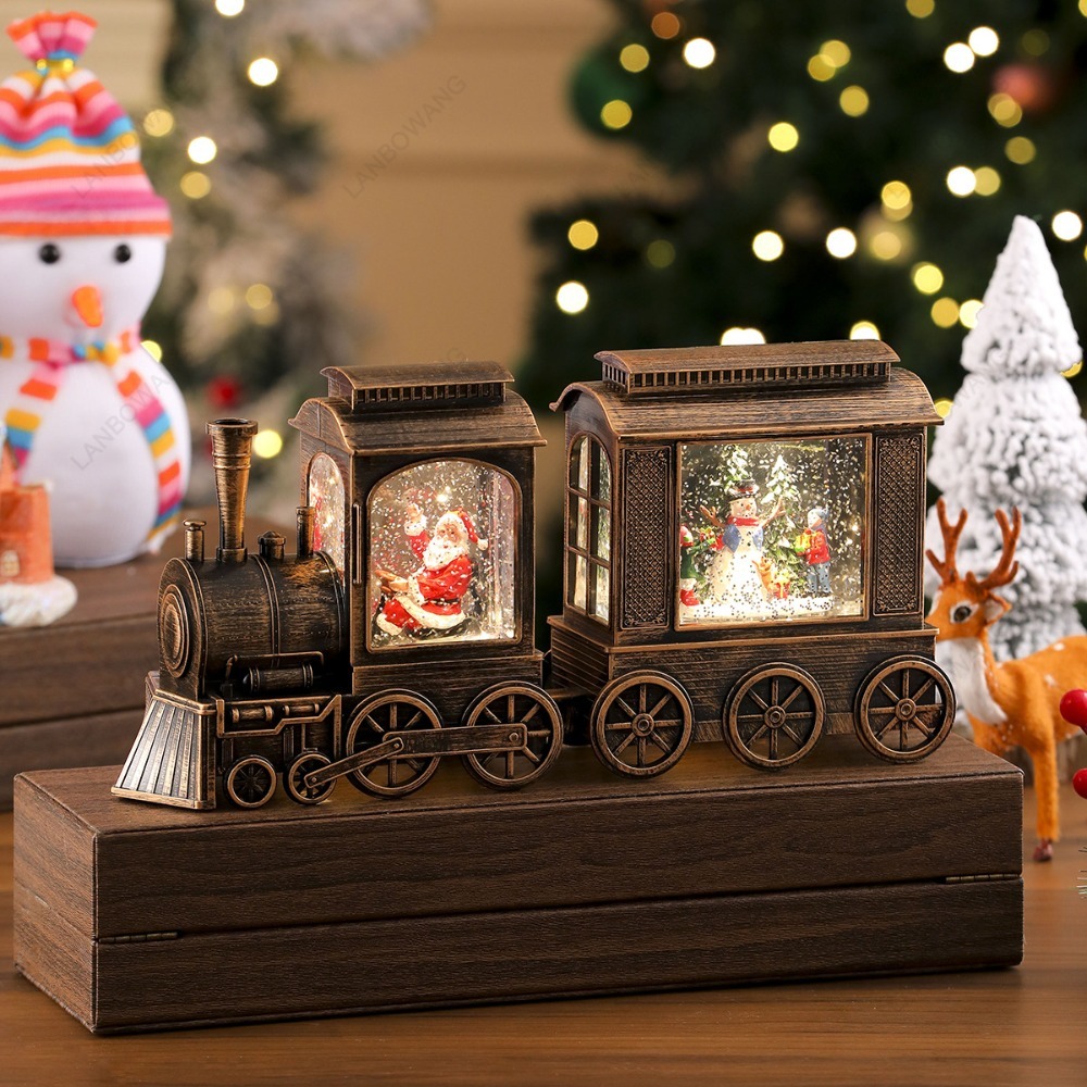 Décoration de locomotive de No - Snow Globe Musical avis et prix
