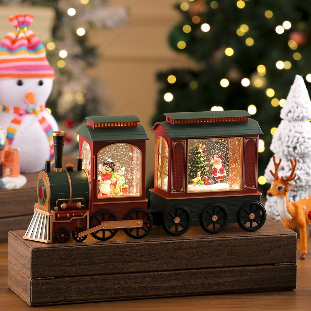 Décoration de locomotive de No - Snow Globe Musical avis et prix